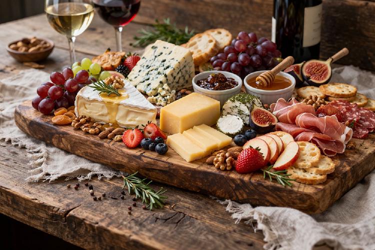 Cheese Board: A Perfect Pairing of Cheese, Fruits, and Wine