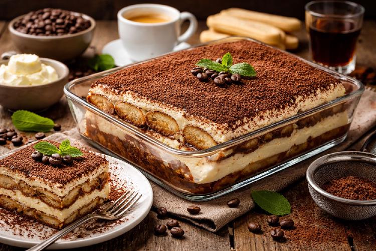 Tiramisu: A Classic Italian Dessert with Coffee and Liqueur