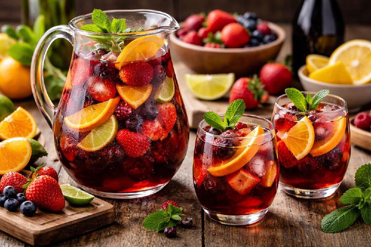 Sangria: A Refreshing Spanish Wine Drink with Fruits